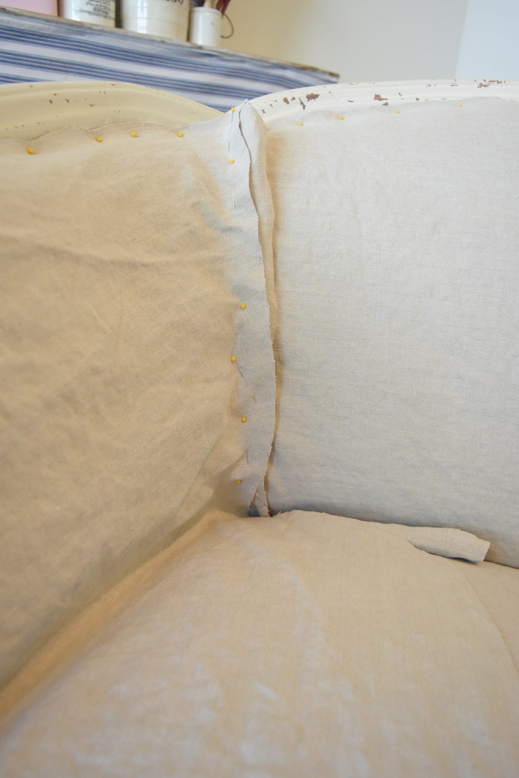 How to Reupholster a Sofa- Part 2 - Sky Lark House